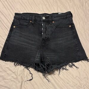 Old Navy SKY-HI ALINE Women's Black Denim Shorts